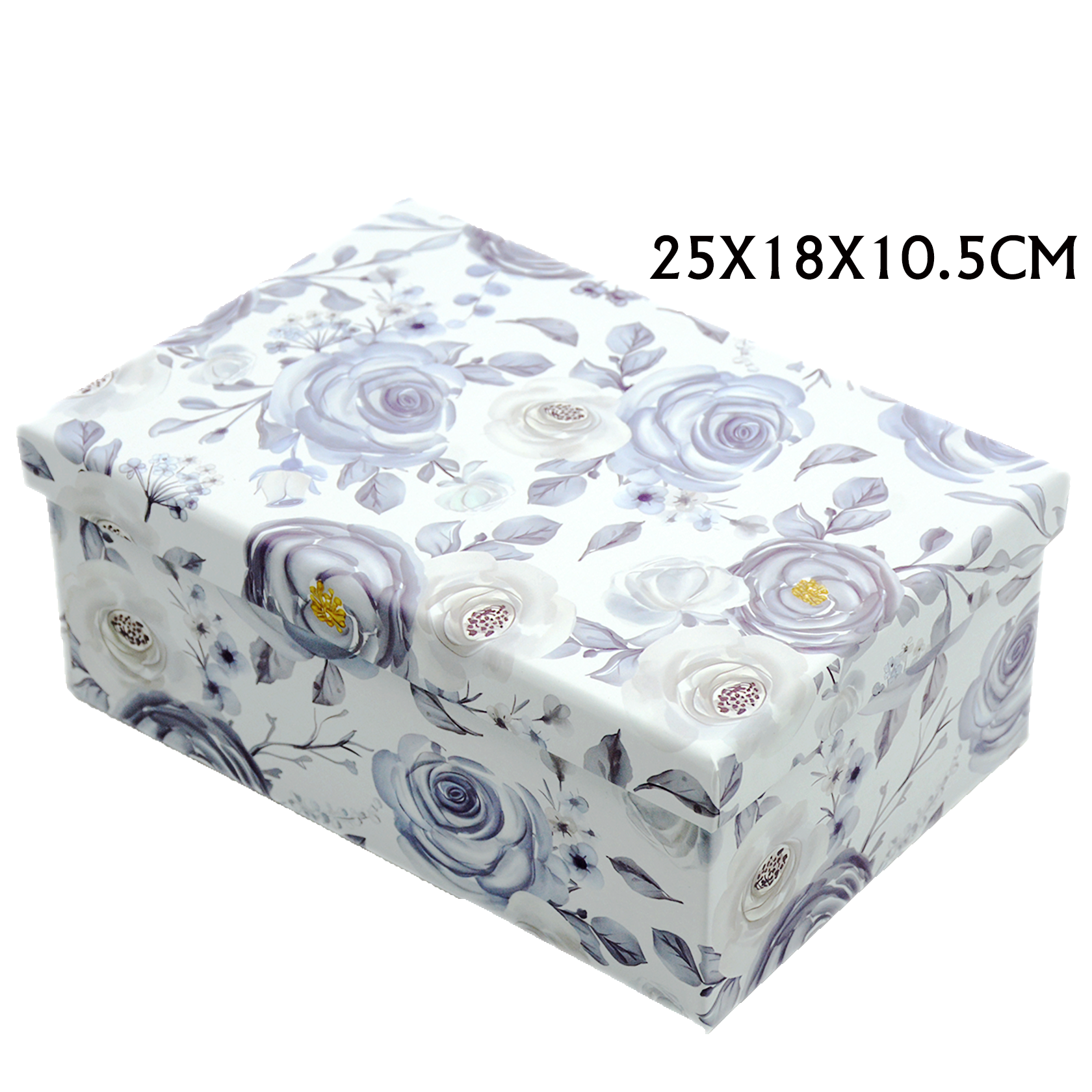 RECTANGLE PAPER GIFT BOX ASSTD -4 | 25x18x10.5cm