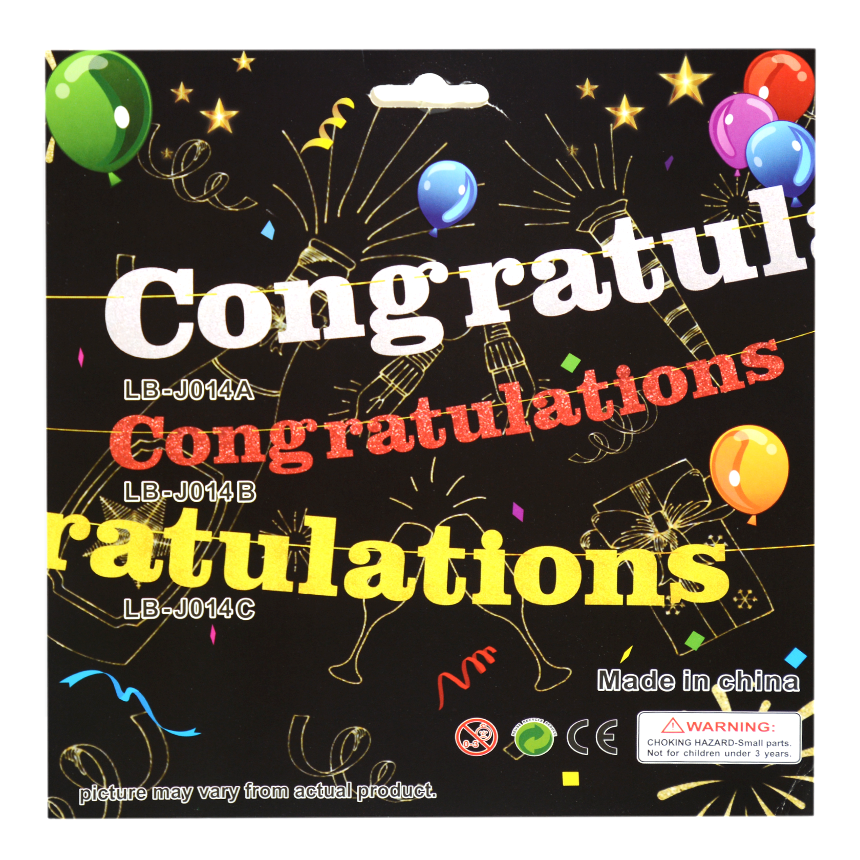 CONGRATULATIONS PAPER BANNER 0826160