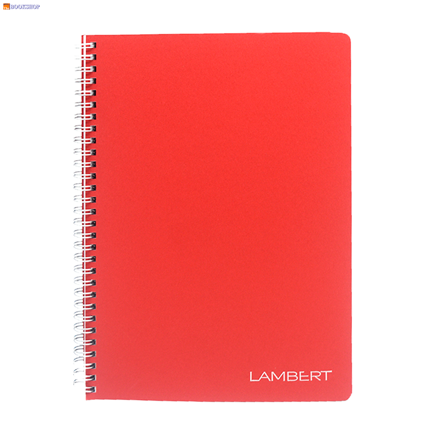 LAMBERT WIRE-O CARD COVER LINE EXERCISE NOTE BOOK B5 100SHT- ROSSO FUCCO