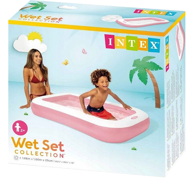 INTEX RECTANGULAR PINK POOL