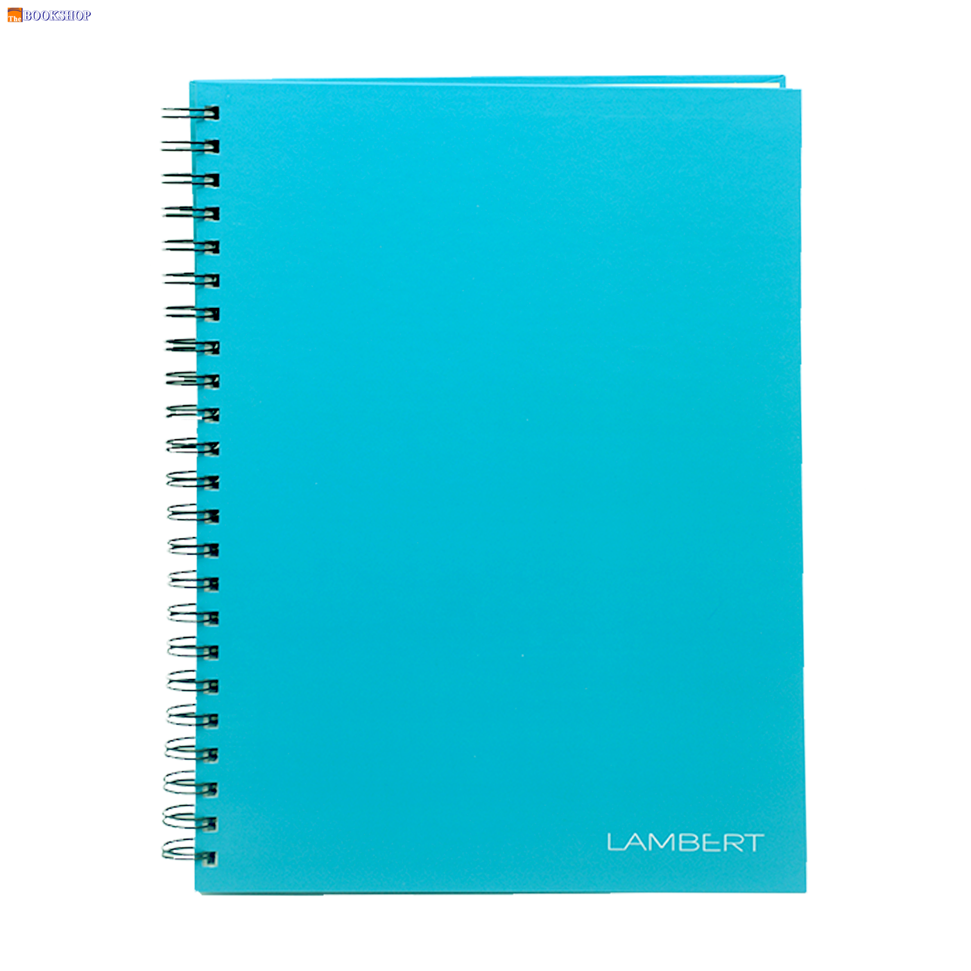 LAMBERT WIRE-O HARD COVER NOTEBOOK SINGLE LINE A4 100SHT AZURE