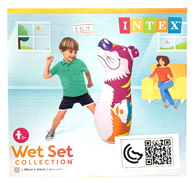 INTEX 3-D BOP BAGS W/SAND 38X24"