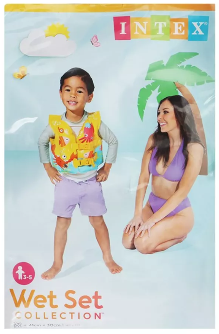 INTEX TROPICAL BUDDIES SWIM VEST AGE 3-5