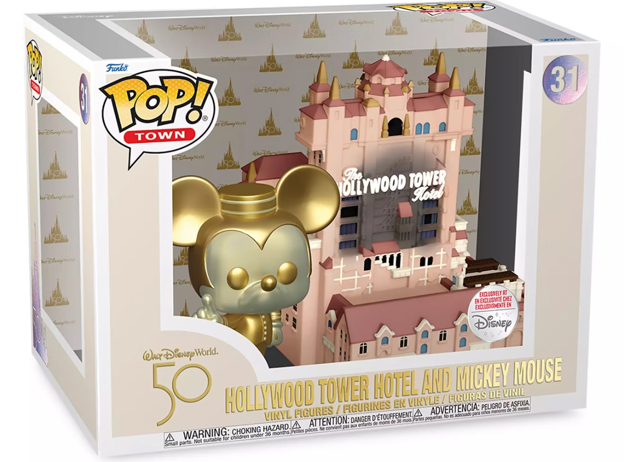DISNEY FUNKO HOLLYWOOD TOWER & MICKEY MOUSE VINYL FIGURE