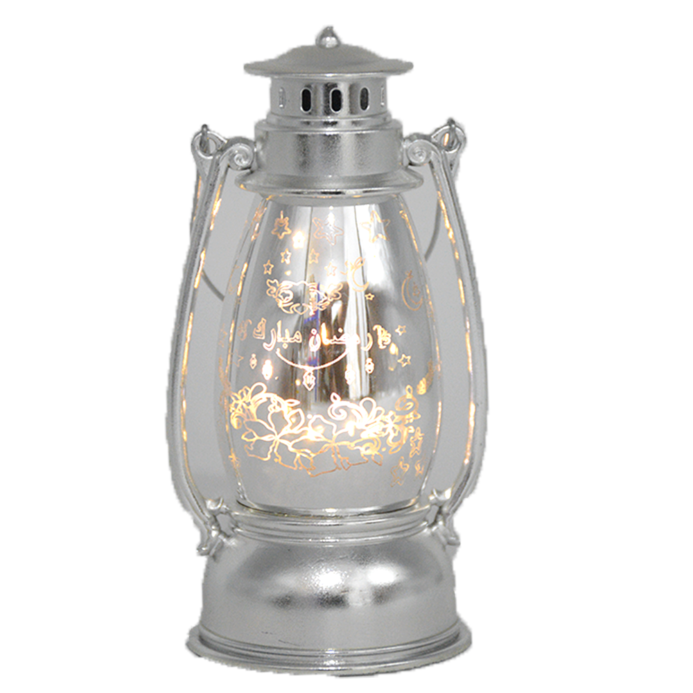 RAMADAN PLASTIC SILVER/GOLD FANOOS 12CM