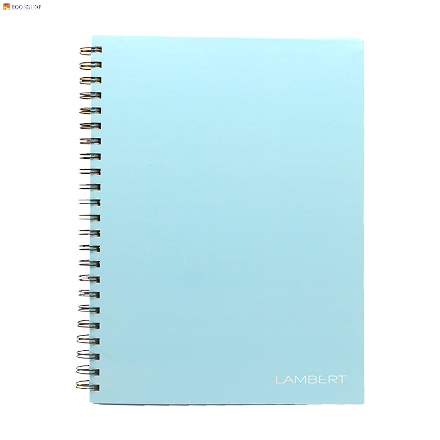 LAMBERT WIRE-O HARD COVER NOTEBOOK SINGLE LINE A4 100SHT ICE BLUE