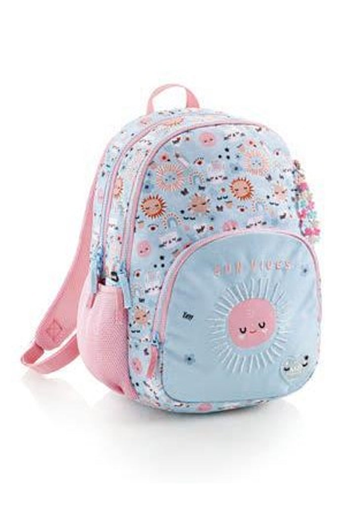حقيبة ظهر مدرسية مقاس 17 MIQUELRIUS MR BACKPACK W/3 COMPARTMENT 17"- OSLO RECYLE SUN VIBES