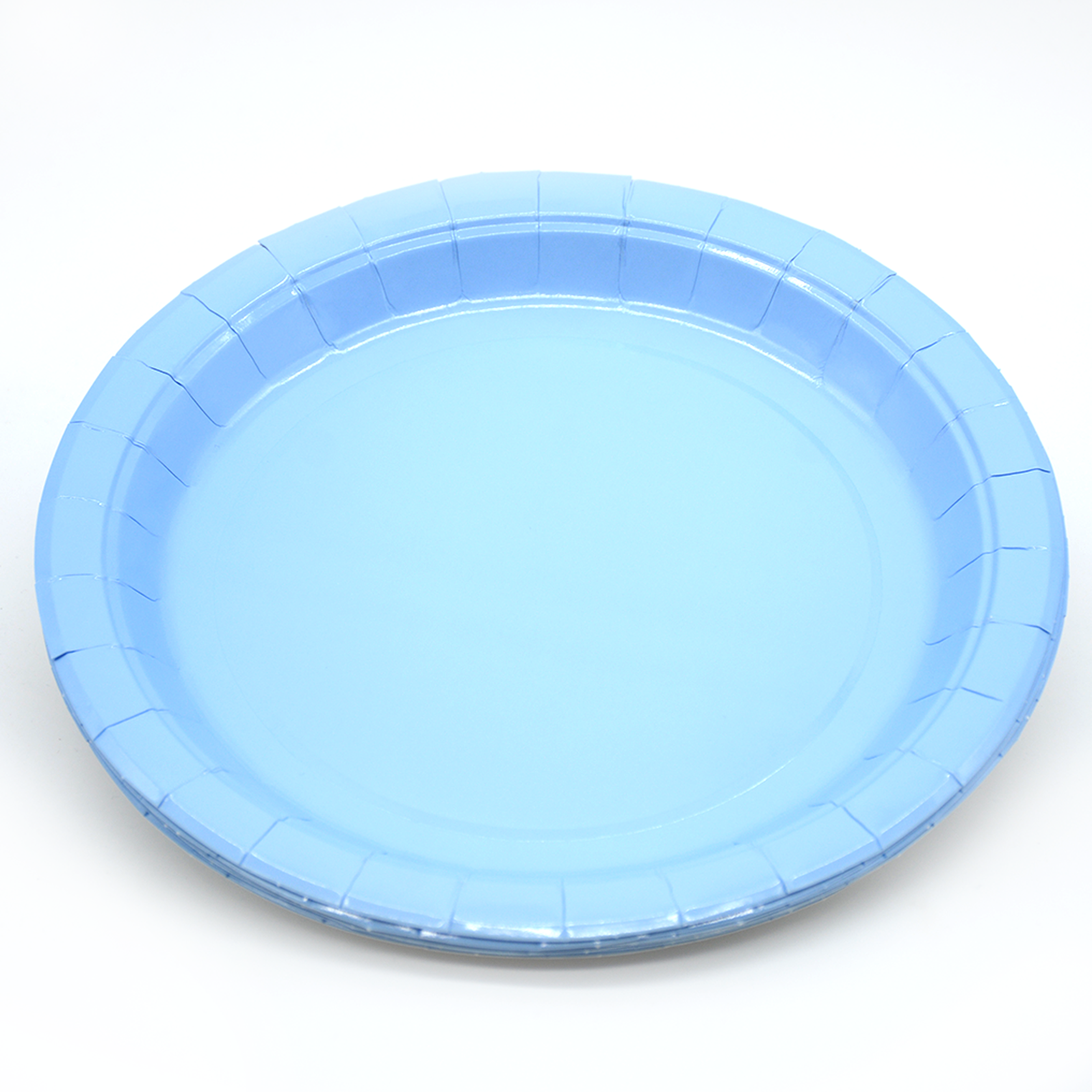 KANARI PRINTED PAPER PLATE 7" 10PCS SET BLUE