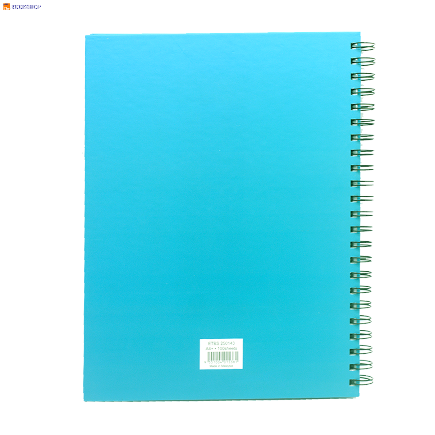 LAMBERT WIRE-O HARD COVER NOTEBOOK SINGLE LINE A4 100SHT AZURE