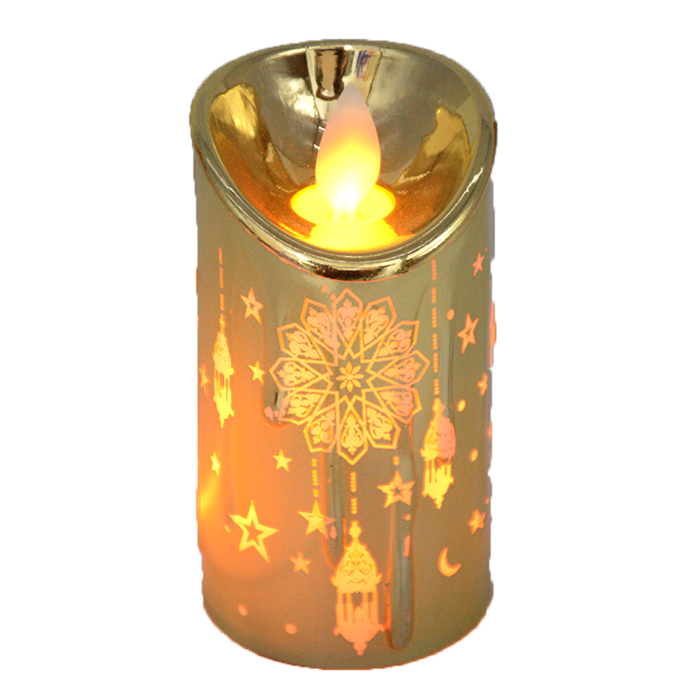 RAMADAN GODLEN CANDLE 10X5CM