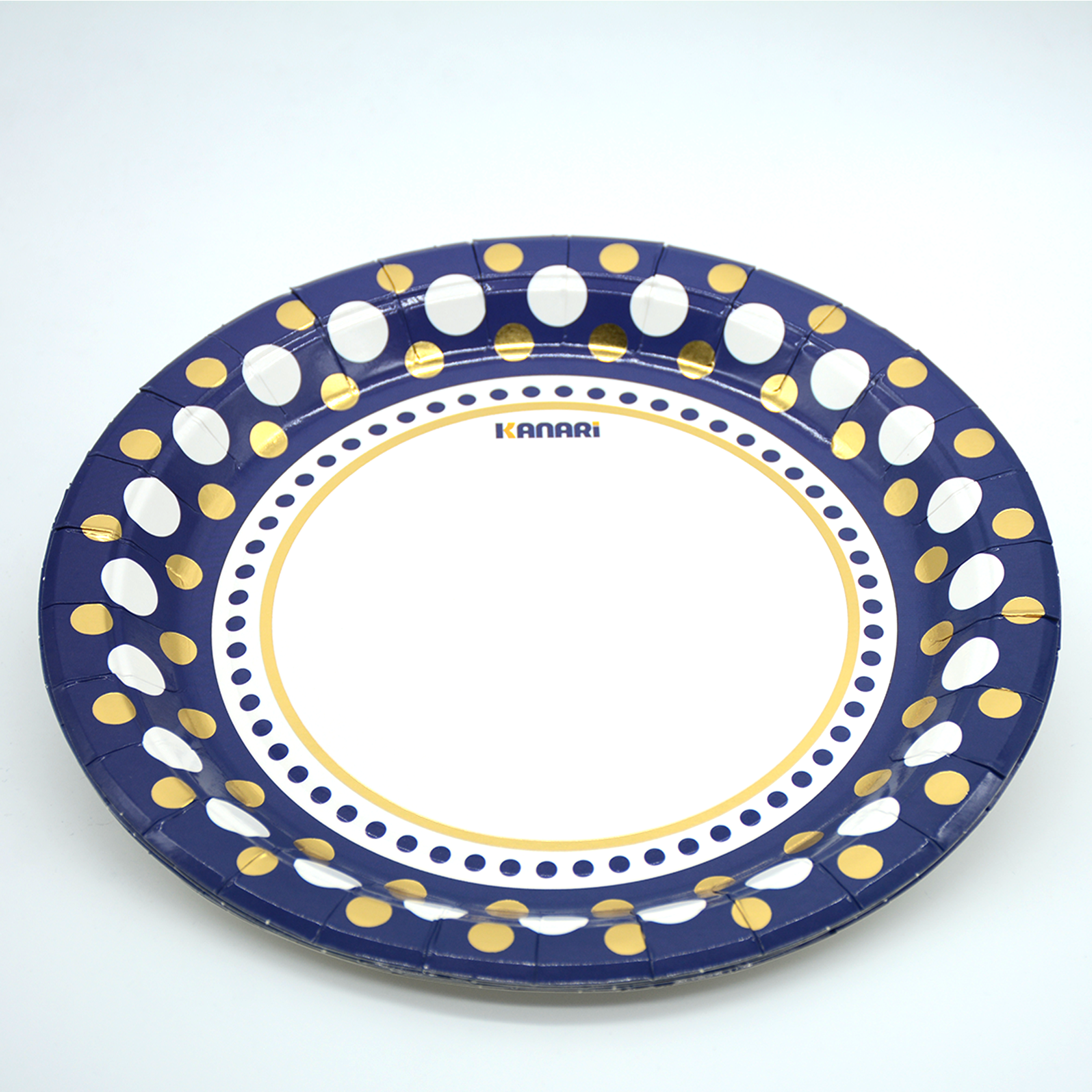 KANARI PRINTED PAPER PLATE 7" 6PCS BLUE