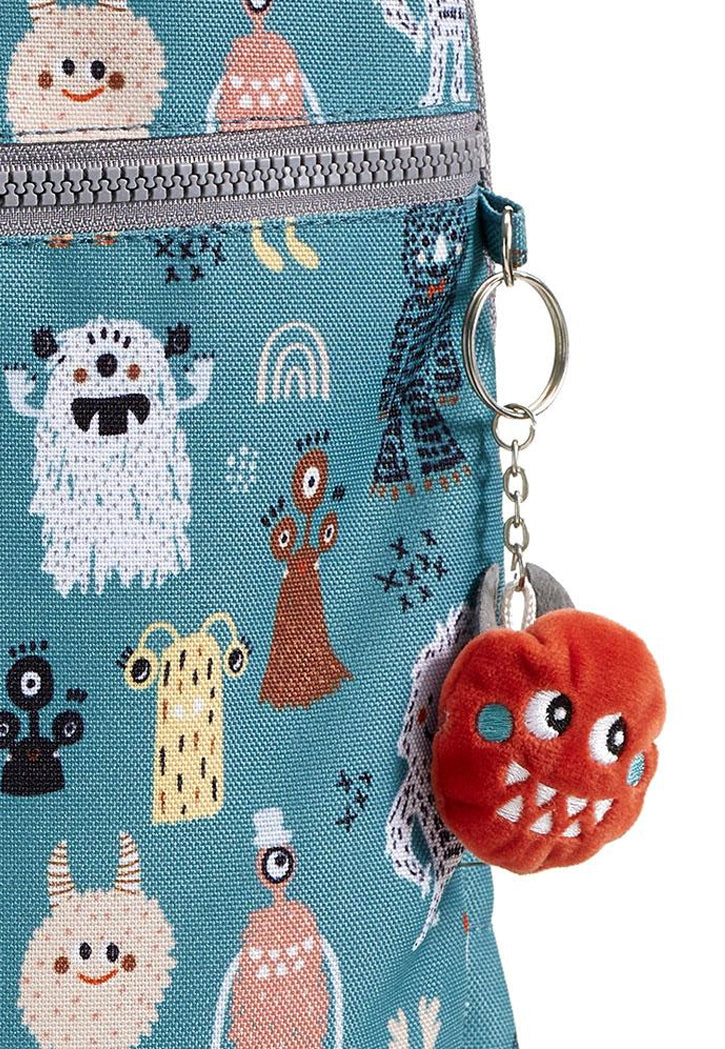 حقيبة ظهر مدرسية مقاس 16 MIQUELRIUS MR BACKPACK W/3 COMPARTMENT 16"- LISBOA RECYCLE MONSTERS