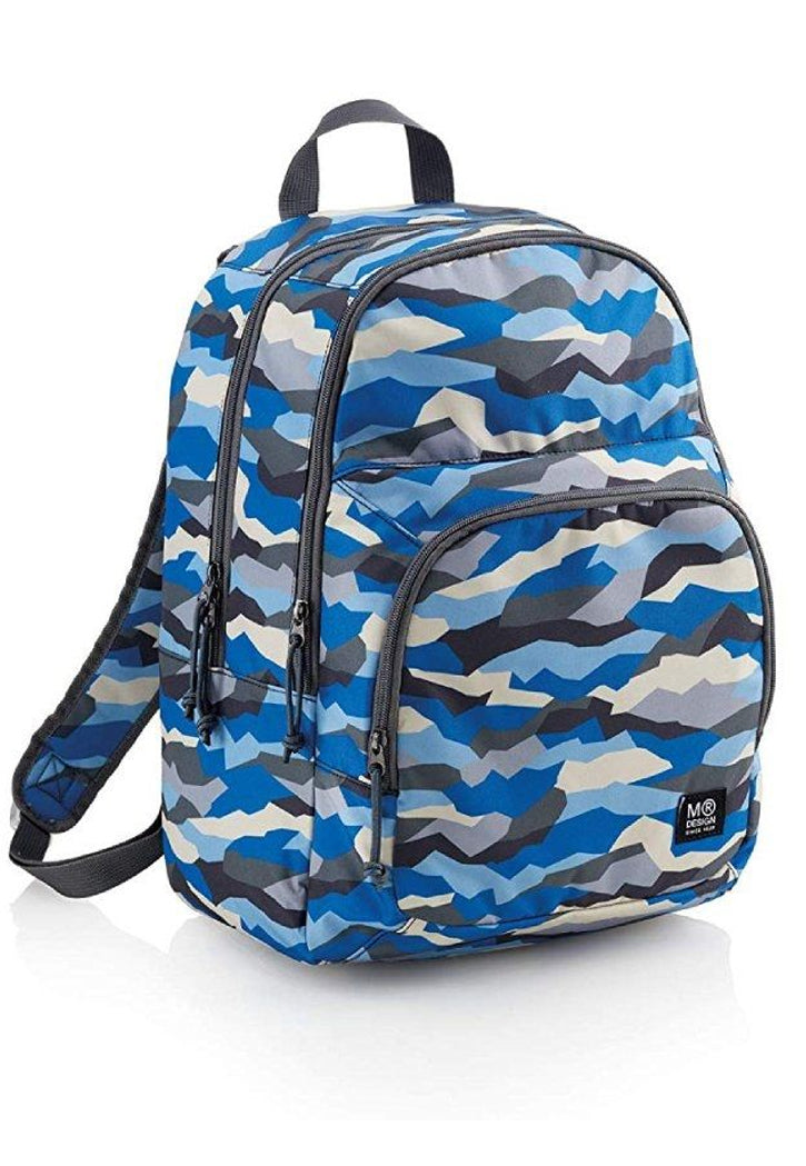 حقيبة ظهر مدرسية مقاس 17 MIQUELRIUS MR BACKPACK W/2 COMPARTMENT 17"-HARD ROCKS MR