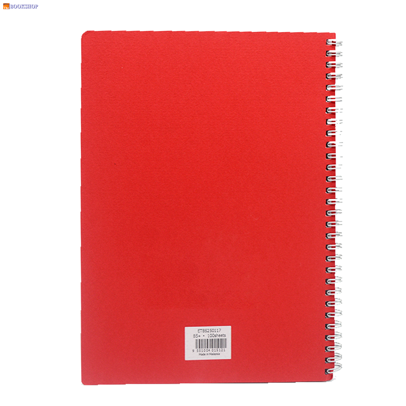 LAMBERT WIRE-O CARD COVER LINE EXERCISE NOTE BOOK B5 100SHT- ROSSO FUCCO