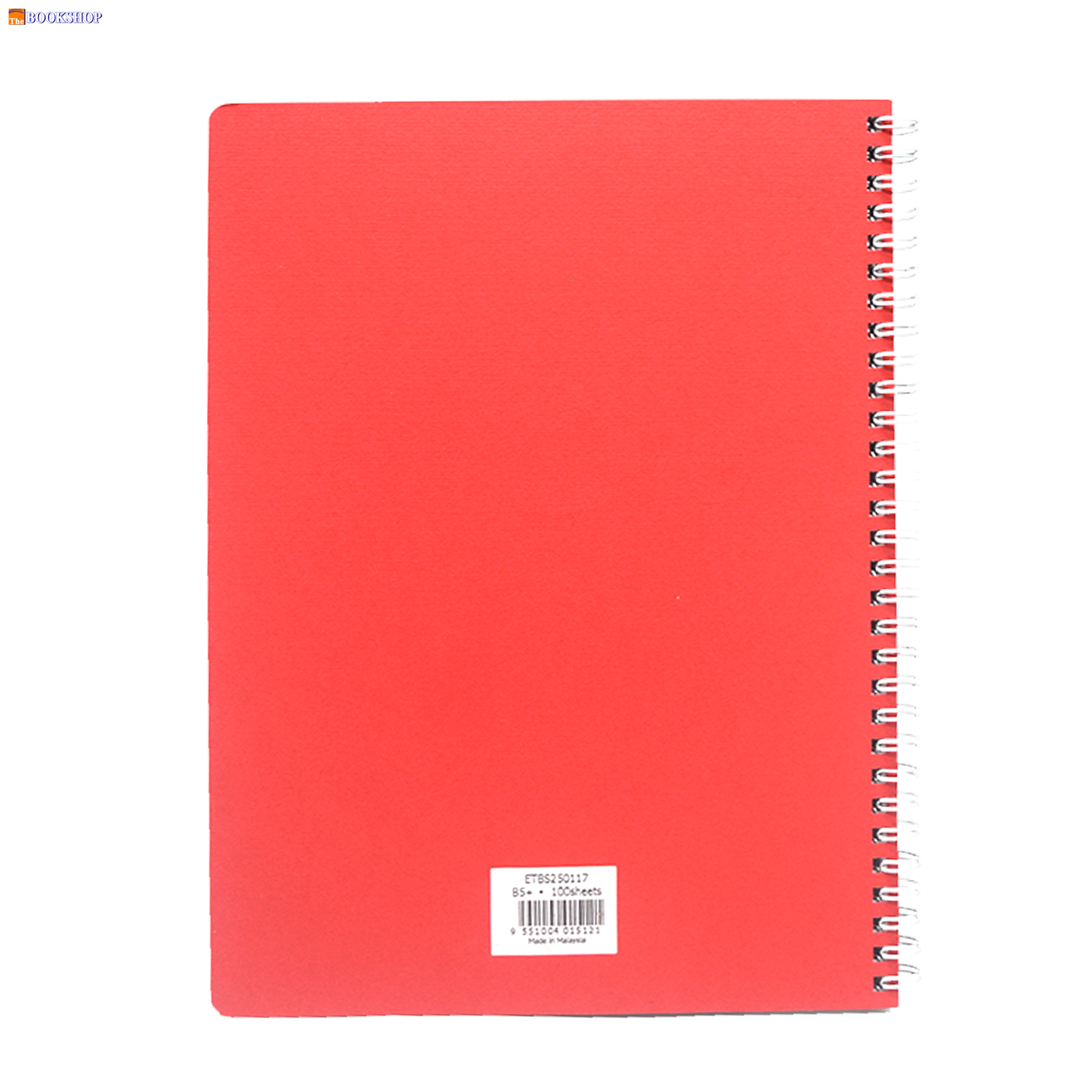 LAMBERT WIRE-O CARD COVER LINE EXERCISE NOTE BOOK B5 100SHT- ROSSO FUCCO