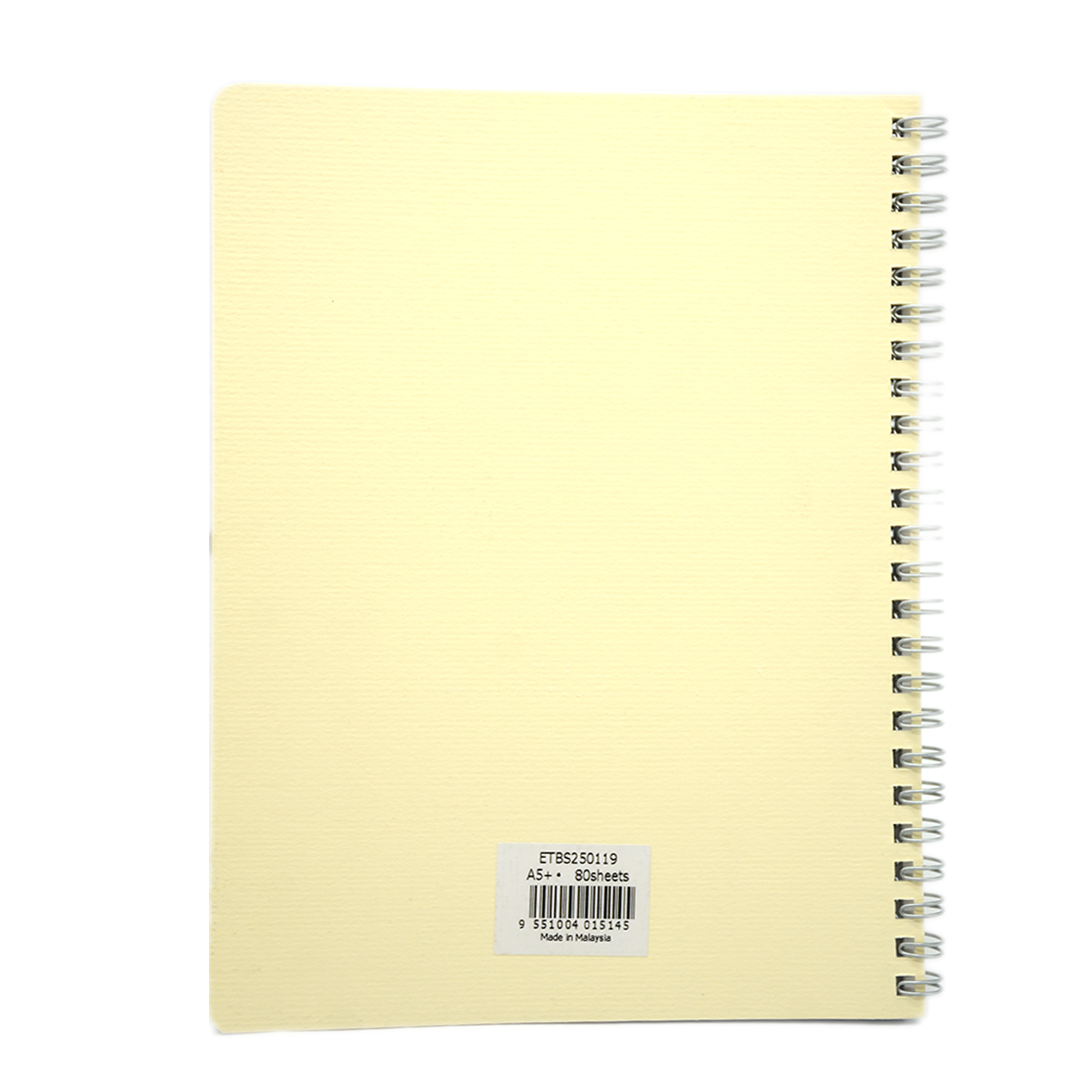 LAMBERT WIRE-O CARD COVER LINE EXERCISE NOTE BOOK A5 80SHT- AVORIO