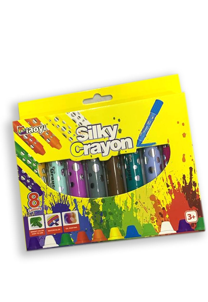 QIAOYI SILKY CRAYON 8COLOR SET-9007