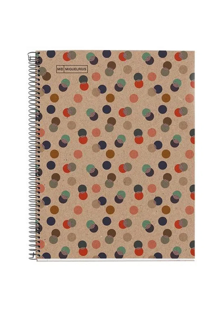 دفتر 80 صفحة 80 جرام MIQUELRIUS MR SPIRAL A4 80G 80SHT 1LINE NOTEBOOK-ECOCONFETTI