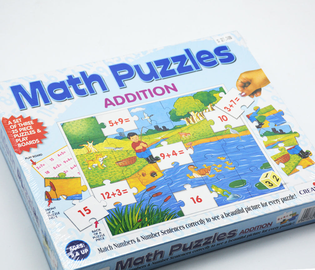 CREATIVES MATH PUZZLES-ADDITION 25PCS