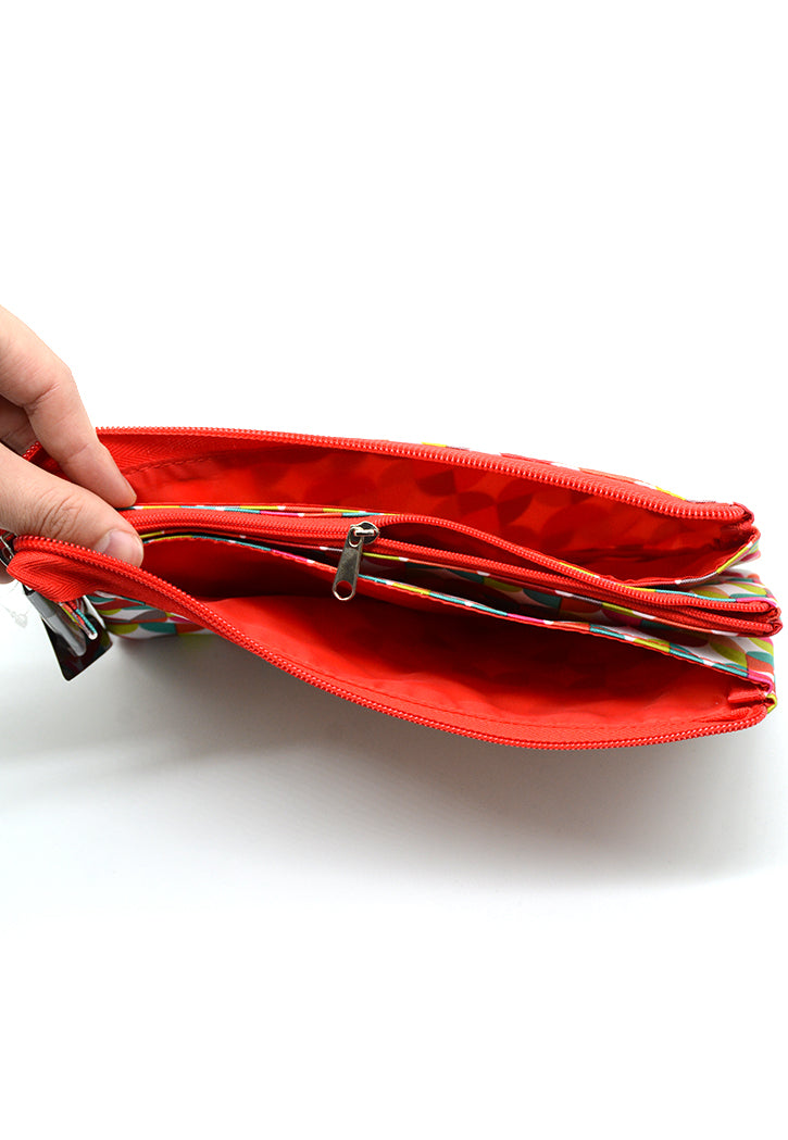 حافظة اقلام مقلمة MIQUELRIUS MR RECTANGLE PENCIL CASE W/3 POCKET-PORTATODO TRIPLE OLAS MR