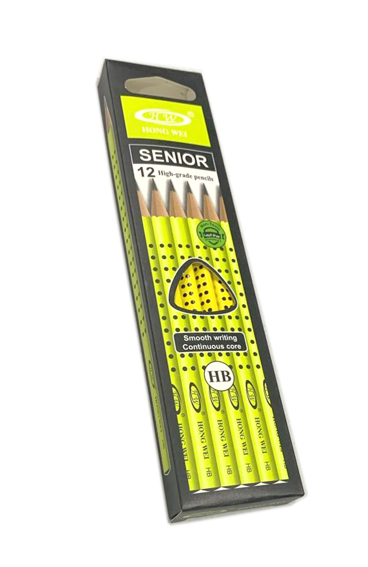 HW SENIOR TRIANGULAR HB PENCIL 12PCS/PKT