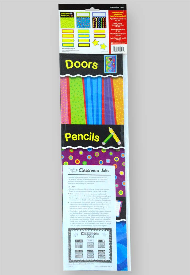 Poppin Patterns Centers Classroom Jobs Set