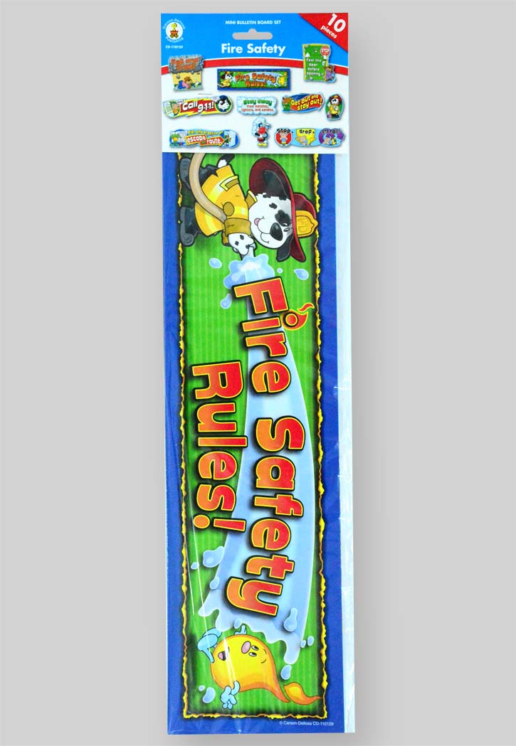Fire Safety Mini Bulletin Board Set
