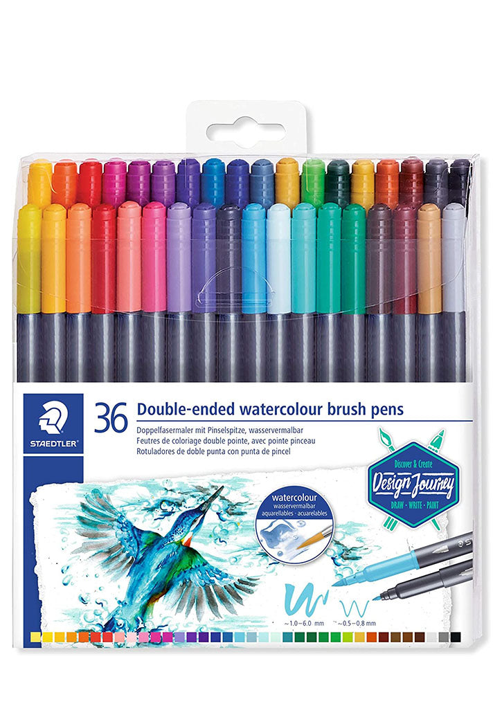 Staedtler - 36 Double-Ended Watercolor Brush Pens