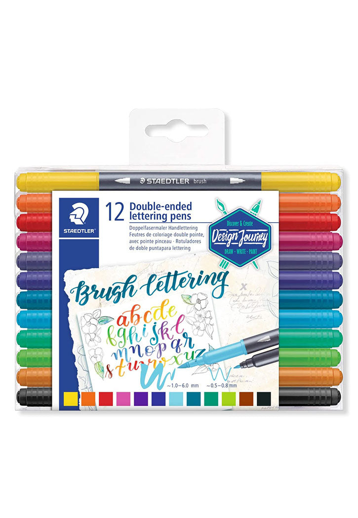 Staedtler - 12 Double-Ended Lettering Pens