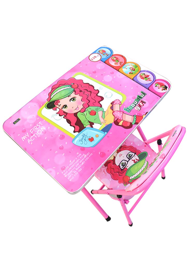 طاولة دراسة مع كرسي اطفال Education Table With Chair - Beautiful Girl
