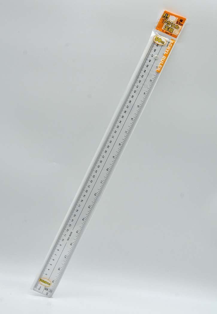 مسطرة 50 سم Acrylic Clear Ruler 50CM