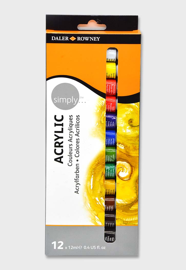 Daler Rowney - Acrylic Colors 12x12ML