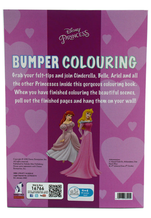 BUMPER COLOURING - DISNEY PRINCESS