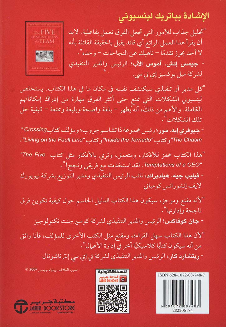 اوجه الخلل الخمسة التي تصيب اي فريق