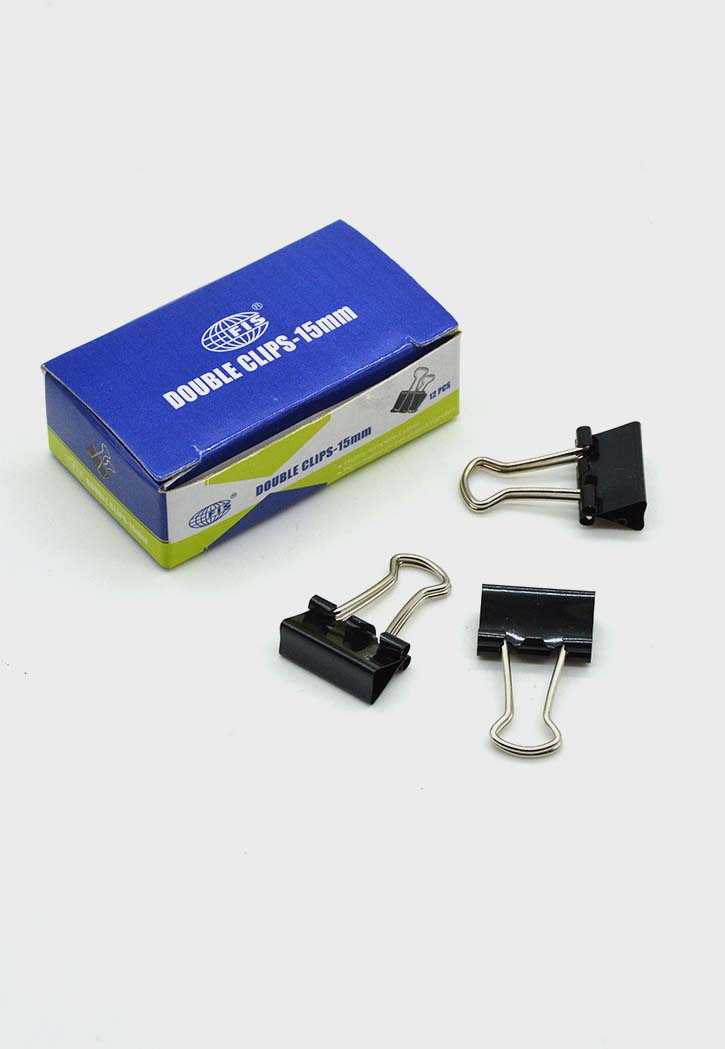 Fis - Double Clips 12PCS (Black)