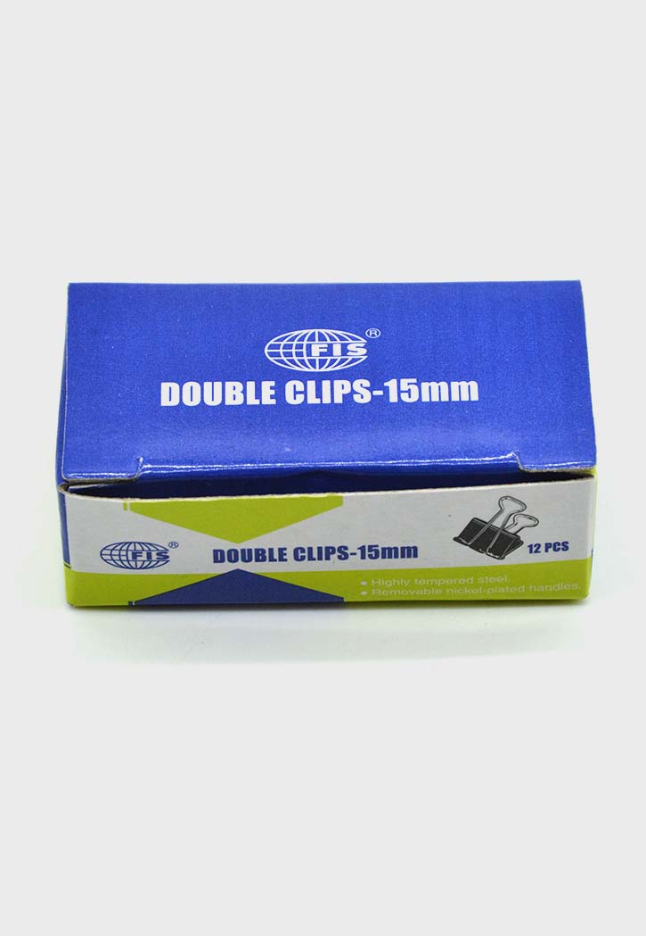 Fis - Double Clips 12PCS (Black)