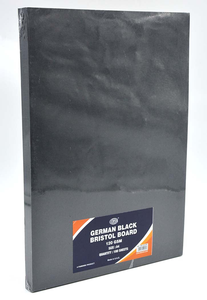 FIS - German Black Bristol Board A4