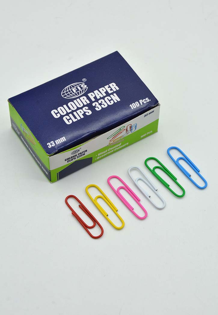 FIS - Colored Paper Clips 33MM