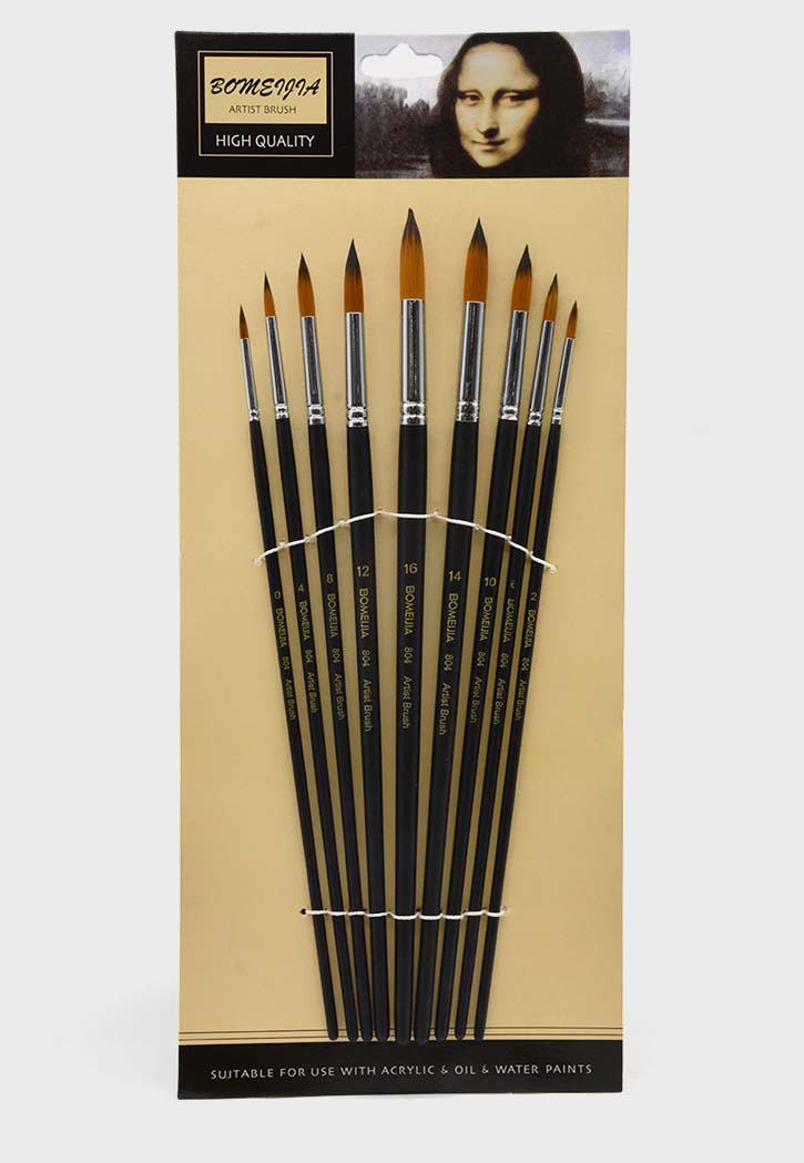 Bomeijia - Round Brush Set 9PCS