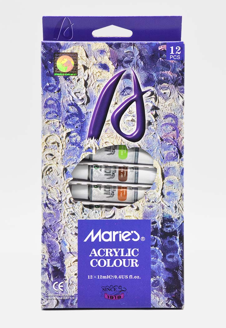 Maries - Acrylic Color Set 12x12ML