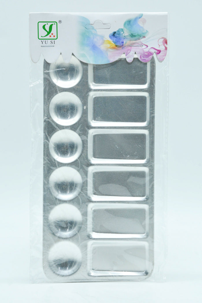 Metal Palette Art Supply (12 Holes)