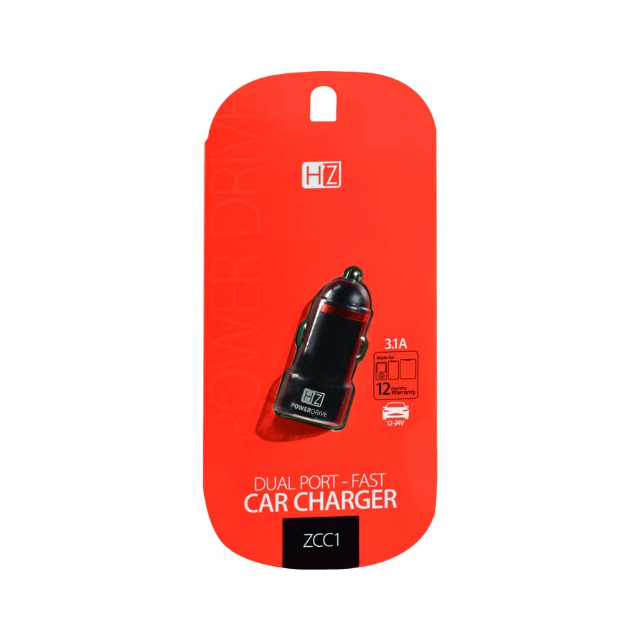 Heatz - Car Charger Adapter Dual Port ZCC1