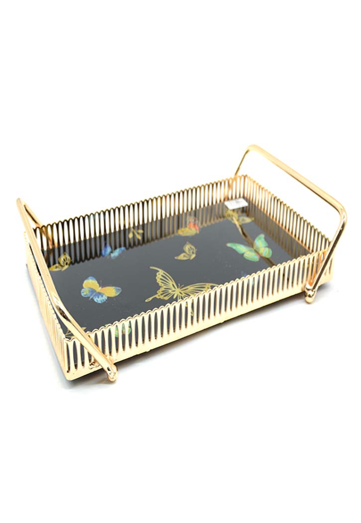 Golden Serving Tray 35X21CM