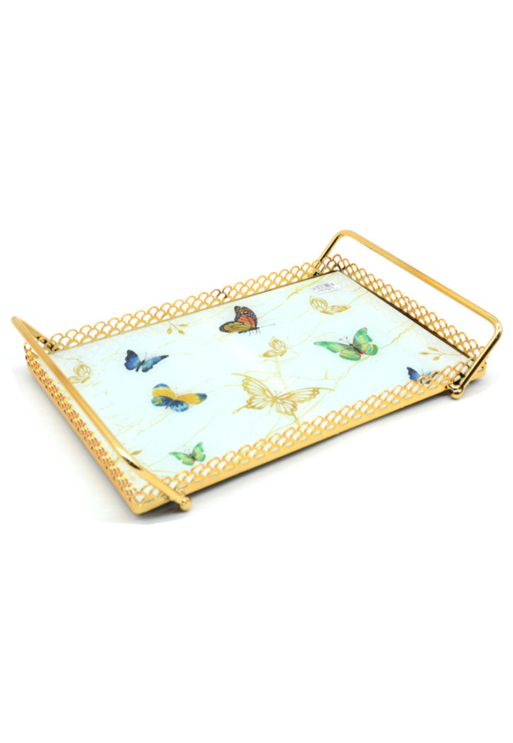 Golden Serving Tray 38X26CM