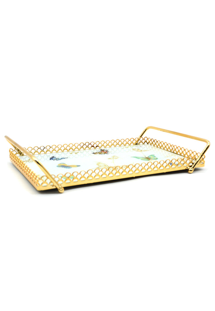 Golden Serving Tray 38X26CM