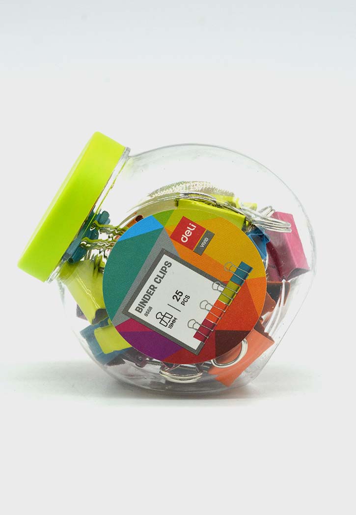 Deli - Colored Binder Clips 19MM