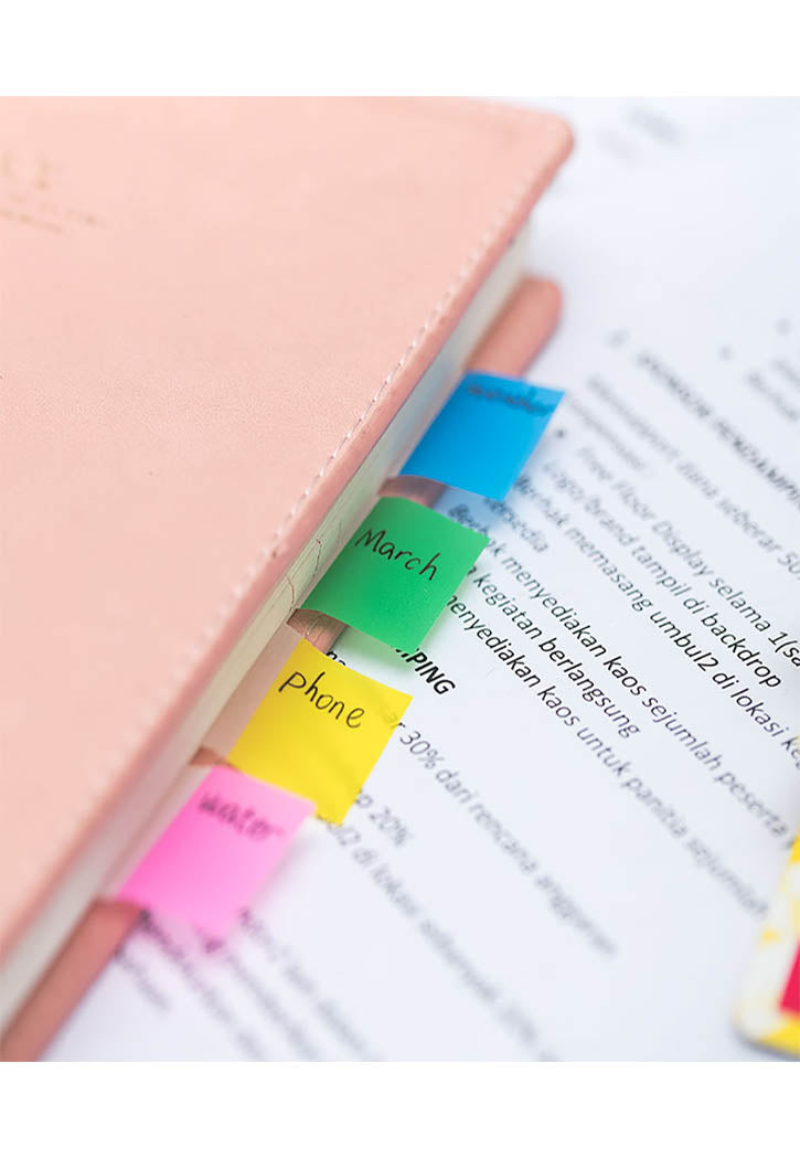 Deli Index Tabs 44X25Mm Tab Asst.