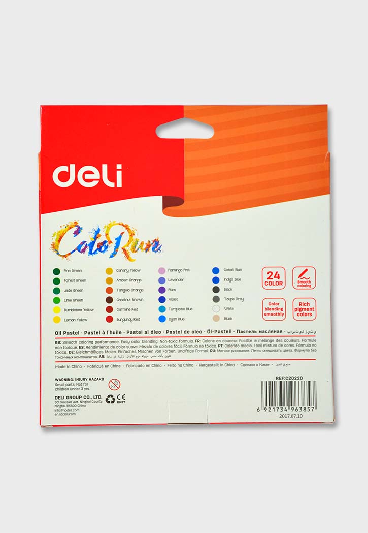 Deli - Colorun Oil Pastel 24PCS
