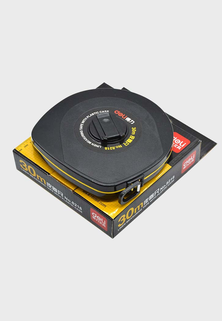 Deli - Linen Measuring Tape With Plastic Case 30M