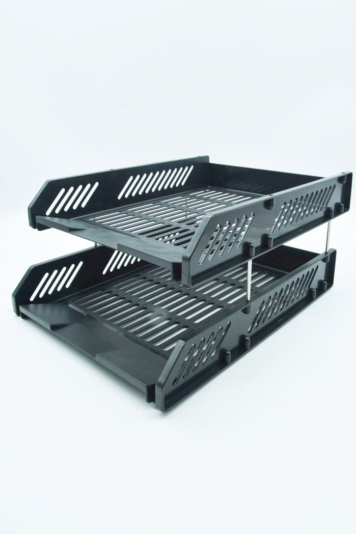 Deli - 2 Layer Document Tray (Black)